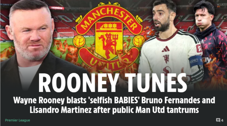 Wayne Rooney oo Bruno Fernandes iyo Lisandro Martínez ku tilmaamay ciyaartoy danaystayaal ah