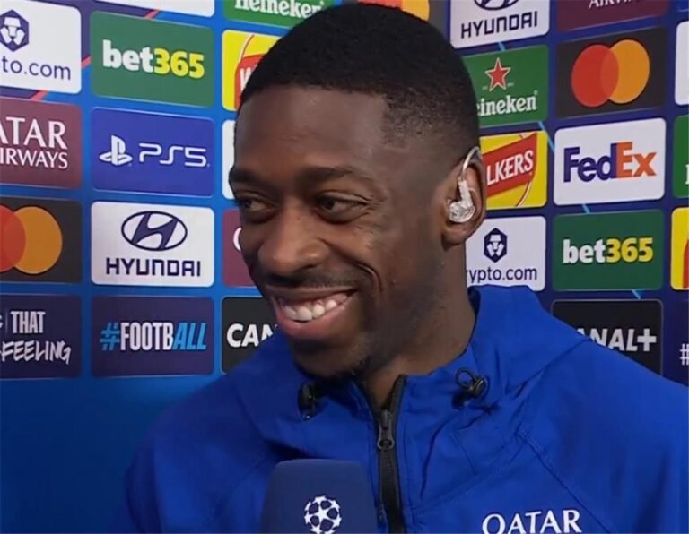 Dembélé oo ka jawaabay dhaleeceynta kaddib guushii PSG ay ka gaartay Manchester City