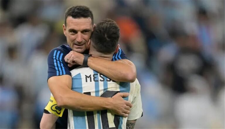 Scaloni oo ka hadlay ciyaarta sagootinta Messi