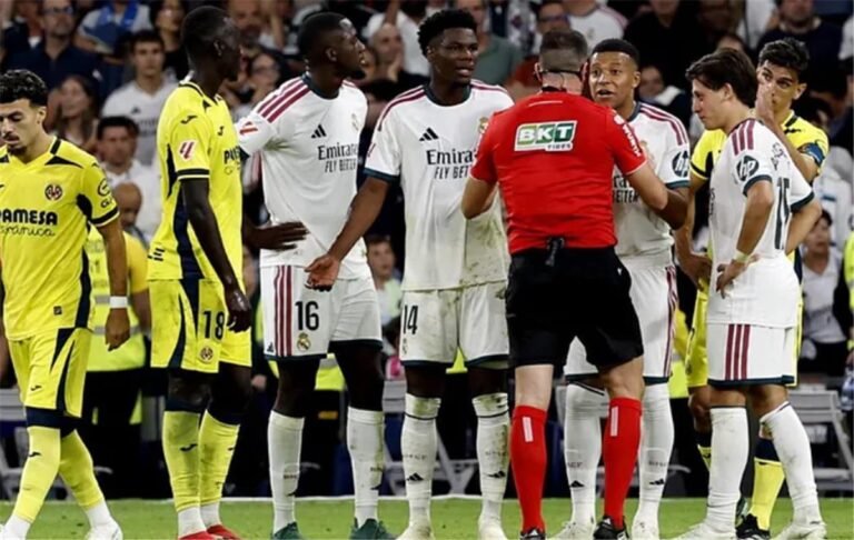 Real Madrid oo si dirqi ah uga badisay Villarreal, Vinícius Junior oo casaan qaatay!
